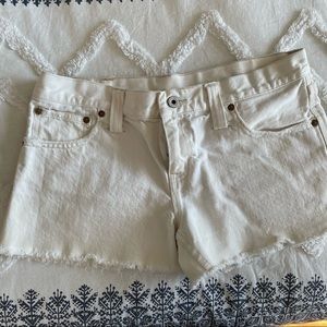 White denim Ralph Lauren shorts